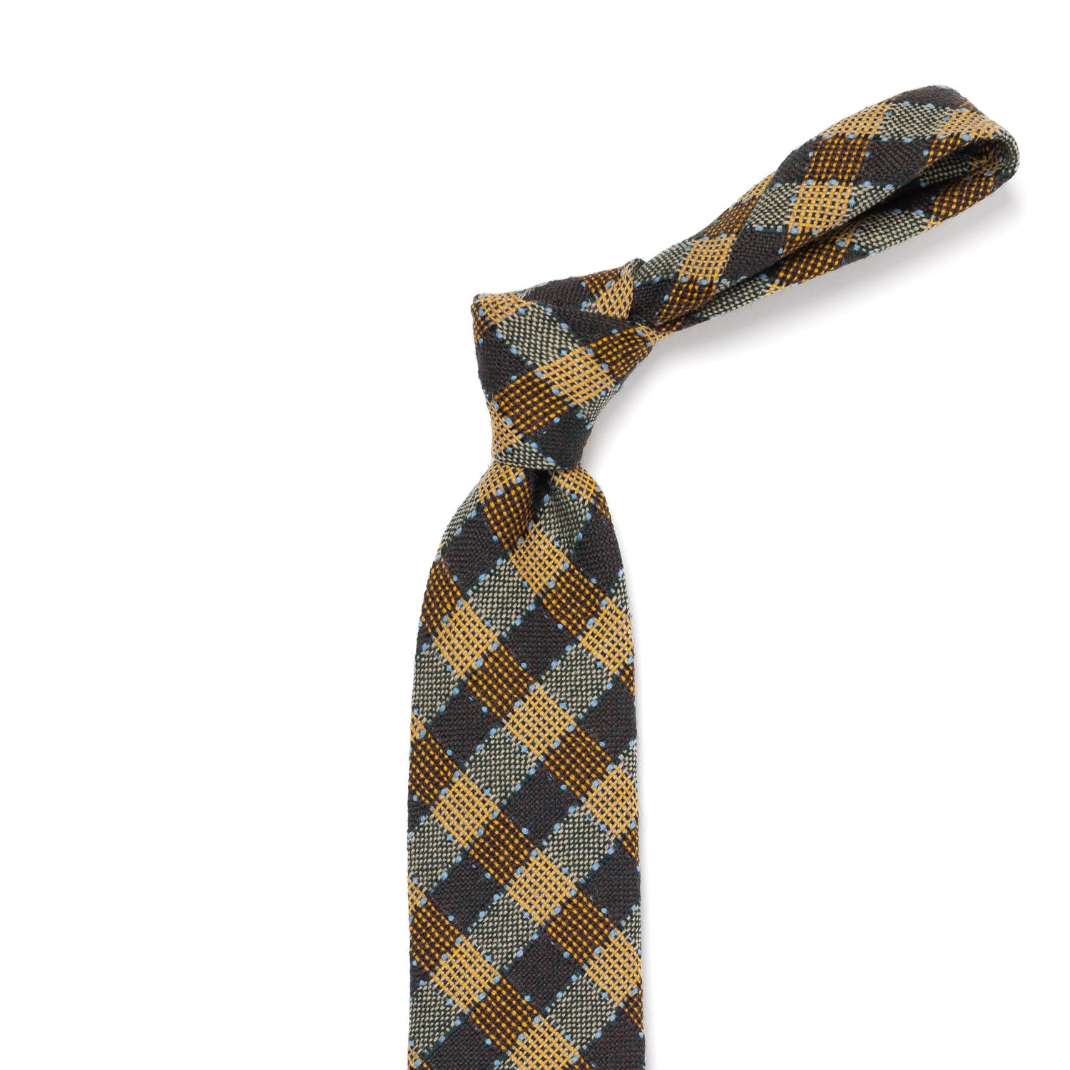 Limited Deadstock Edition: Tie "Vintage Tweed" made from pure Wool - hand-rolled